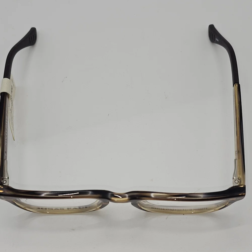 JONAS PAUL Lincoln/Lauren SSH Brown Horn Unisex Kids Square Eyeglasses 45-16-125